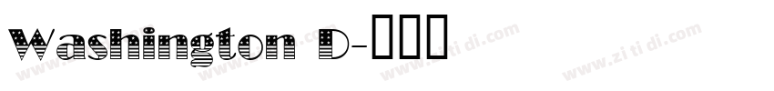 Washington D字体转换
